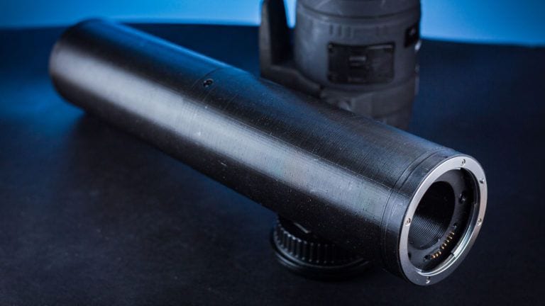 This photographer designed and 3D printed a massive 300mm extension tube for super macro magnification