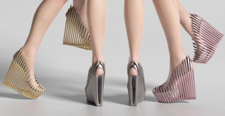 Ica & Kostika launch spectacular generative 3D printed shoe collection in metal and plastic