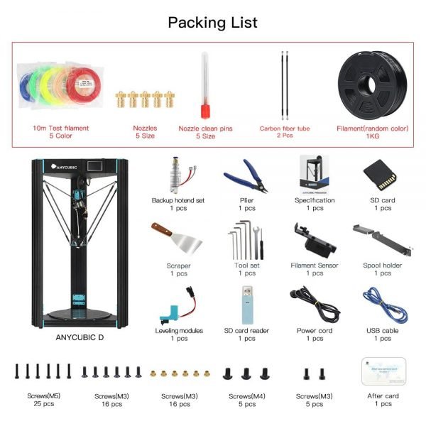 ANYCUBIC D Delta Kossel 3D Printer - Image 3