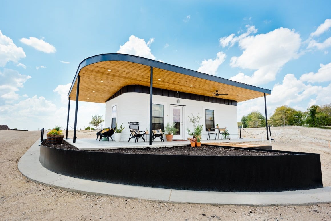 3D-printed houses come to a Texas village for the homeless