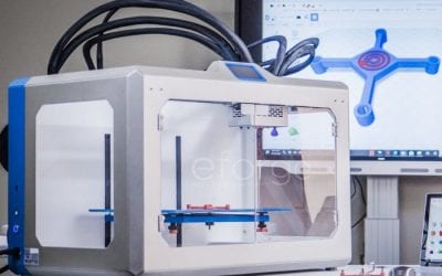 eForge electronic 3D printing system features 8 extruders