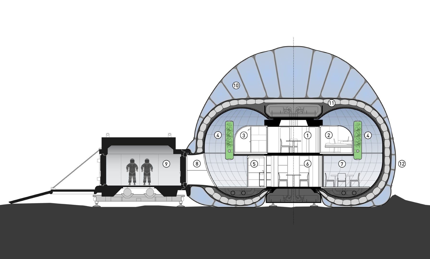 The Martian Bases Of The Future May Be 3D Printed From Regolith And Ice