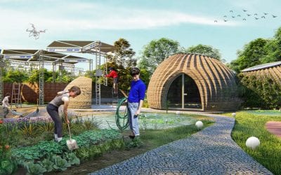 TECLA, a 3D-printed habitat for sustainable living, is under construction in italy