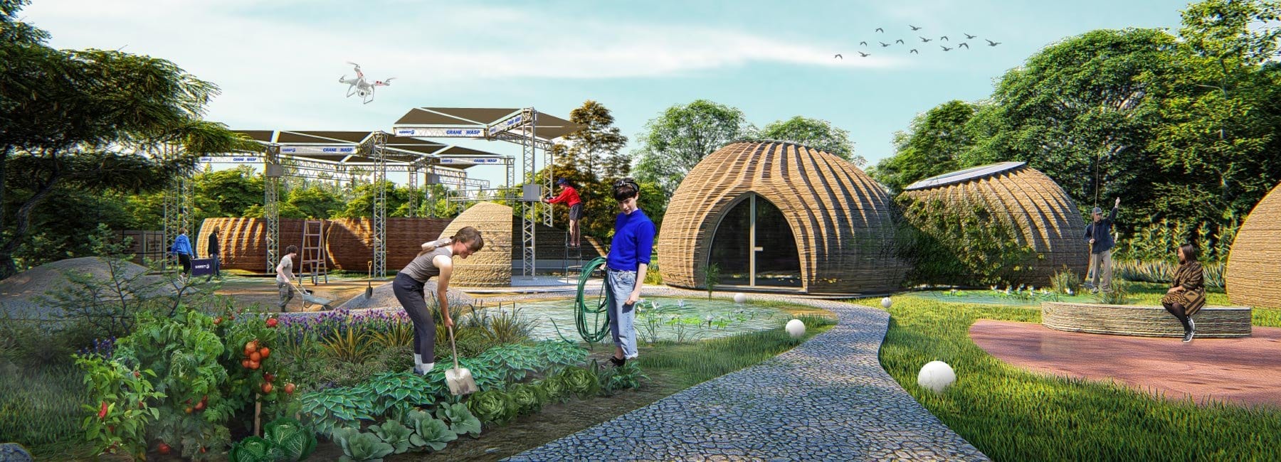 TECLA, a 3D-printed habitat for sustainable living, is under construction in italy