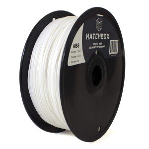 HATCHBOX ABS 3D Printer Filament, Dimensional Accuracy +/- 0.03 mm, 1 kg Spool, 1.75 mm, White