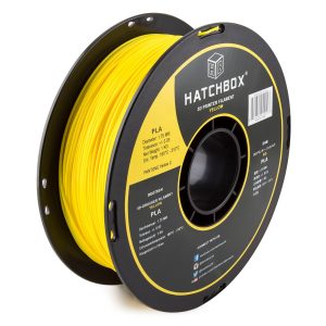 HATCHBOX PLA 3D Printer Filament, Dimensional Accuracy +/- 0.03 mm, 1 kg Spool, 1.75 mm, Yellow