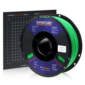 Overture PLA Plus (PLA+) Green 1.75mm