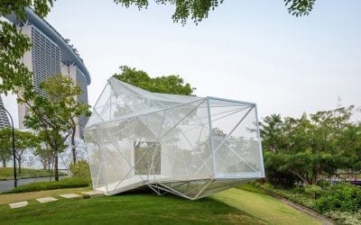 AIRLAB 3D prints an ethereal pavilion in Singapore