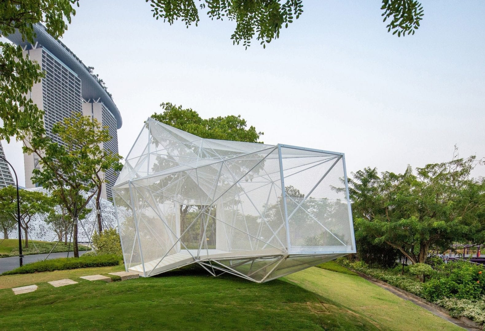 AIRLAB 3D prints an ethereal pavilion in Singapore