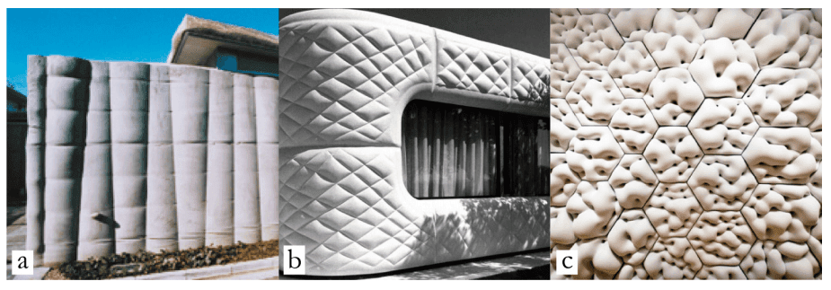 Reinforcing Concrete Fabric Formwork with 3D Printed Plastics