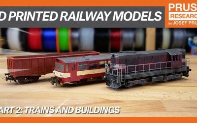 3D printed railway models, part II: Trains and buildings