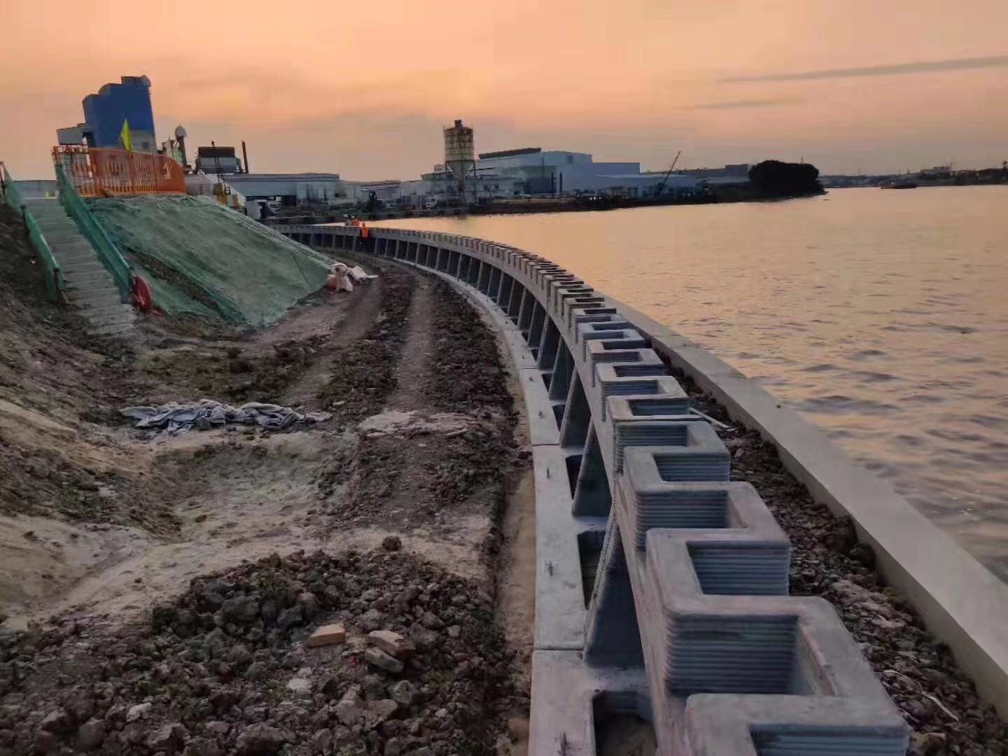 Winsun completes world’s first, 500 meters long, 3D printed river revetment wall