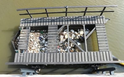 Dutch company collects plastic pollution from rivers to make parks and products