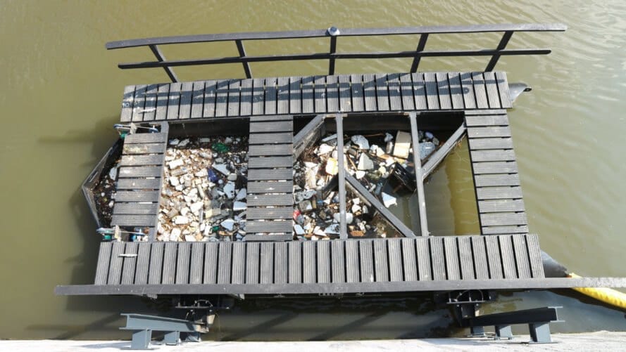 Dutch company collects plastic pollution from rivers to make parks and products