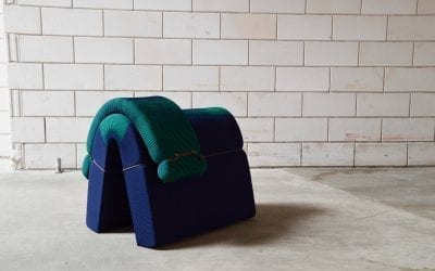 Floor Skrabanja designs 3D-knitted furniture without staples or stitches