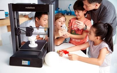 Makeblock Releasing 3D Printer mCreate Worldwide for STEAM Education, Smart Leveling for Accurate Printing