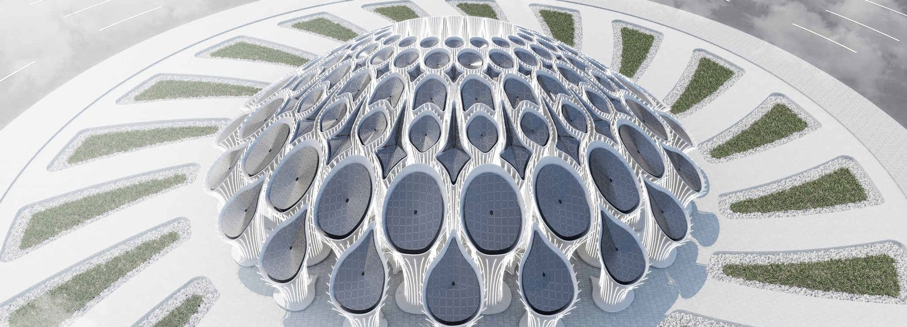 MEAN* proposes 3D-printed 'concrete forest' for dubai expo 2020