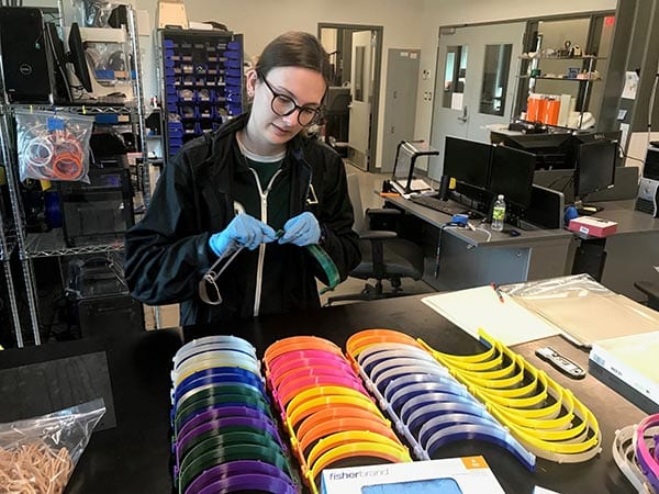 SUNY New Paltz 3D printing lab is making face shields for COVID-19 frontline workers