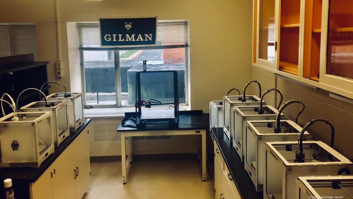 Gilman, Park School and others donate 3D printers to produce emergency supplies at LifeBridge