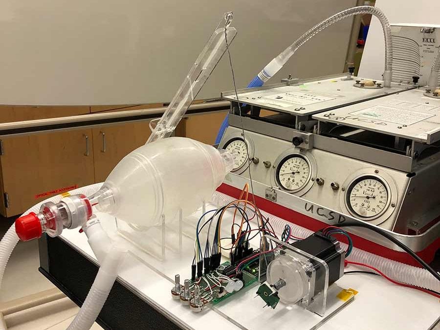 UC San Diego Engineers and Doctors Team Up to Retrofit and Build Ventilators with 3D-Printing