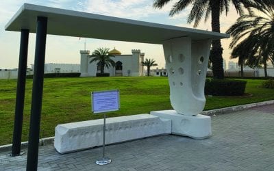 Acciona delivers region’s first 3D printed concrete bus stop in Ajman