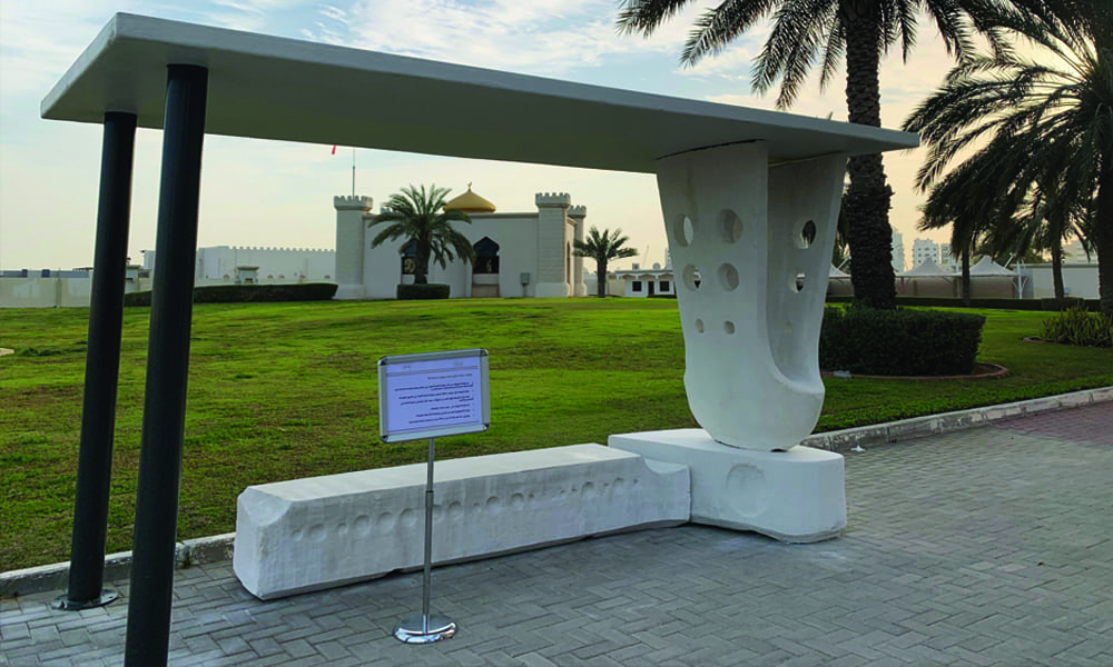 Acciona delivers region’s first 3D printed concrete bus stop in Ajman