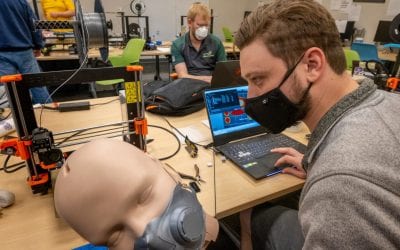 Campus rallies to 3-D print protective medical gear