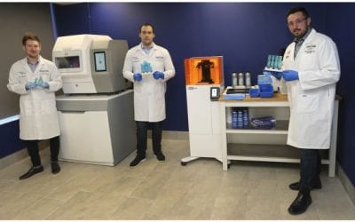 Denture Center’s 3D printing equipment makes N95 mask and ventilator valve prototypes