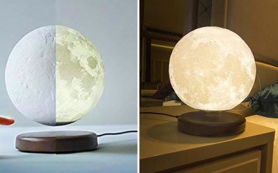 This Levitating Moon Lamp Lights Up A Room With Stunning Moonlight