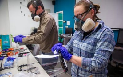 Answering hospitals’ calls for face shields to protect against coronavirus, Iowa makers begin 3D printing parts