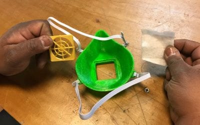 Yakima community workshop 3D printing face masks for hospitals