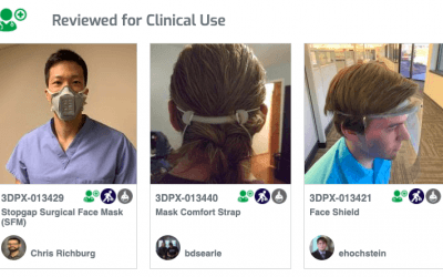 NIH 3D Print Exchange hosts curated selection of PPE for COVID-19