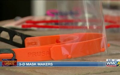 Mid-South Makers create masks with 3D printers to help healthcare workers during COVID-19 pandemic