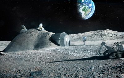 Building a Moon Base Using Astronaut Waste in Lunar Concrete