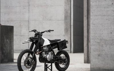 honda NX 650 morphed into vagabund V13 off-roader using 3D-printing