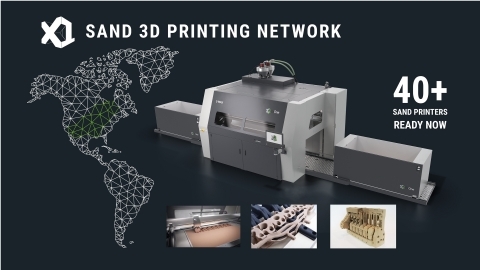 ExOne Launches new Sand 3D Printing Network, Powered by More than 40 Industrial Binder Jetting Systems