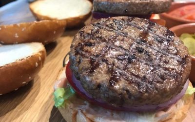 3D-printed, robot grilled, meatless burgers. Need I say more?