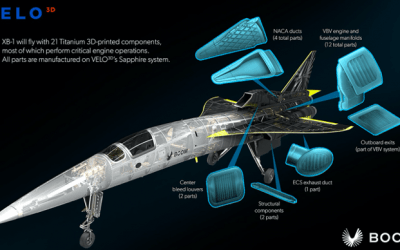 Boom Supersonic Unveils XB-1 Airplane with 21 3D Printed Parts
