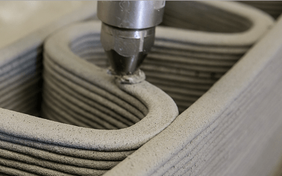 Waste Concrete Repurposed into Public Furniture with 3D Printing