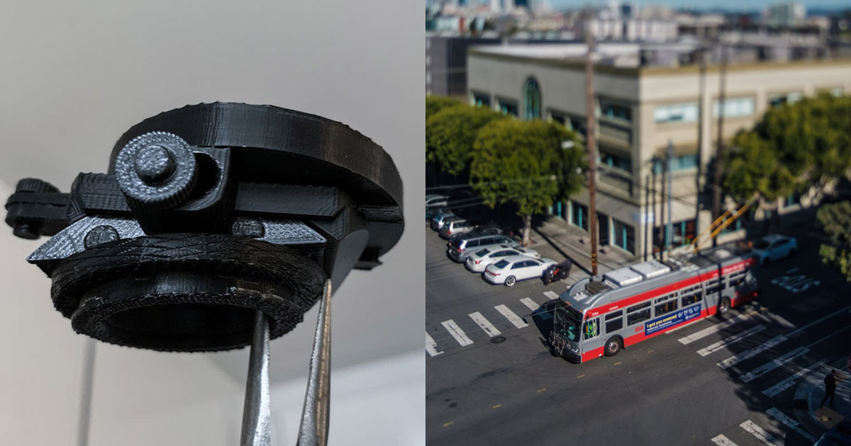 The Tilt-O-Matic is a 3D-Printed Tilt-Shift Adapter