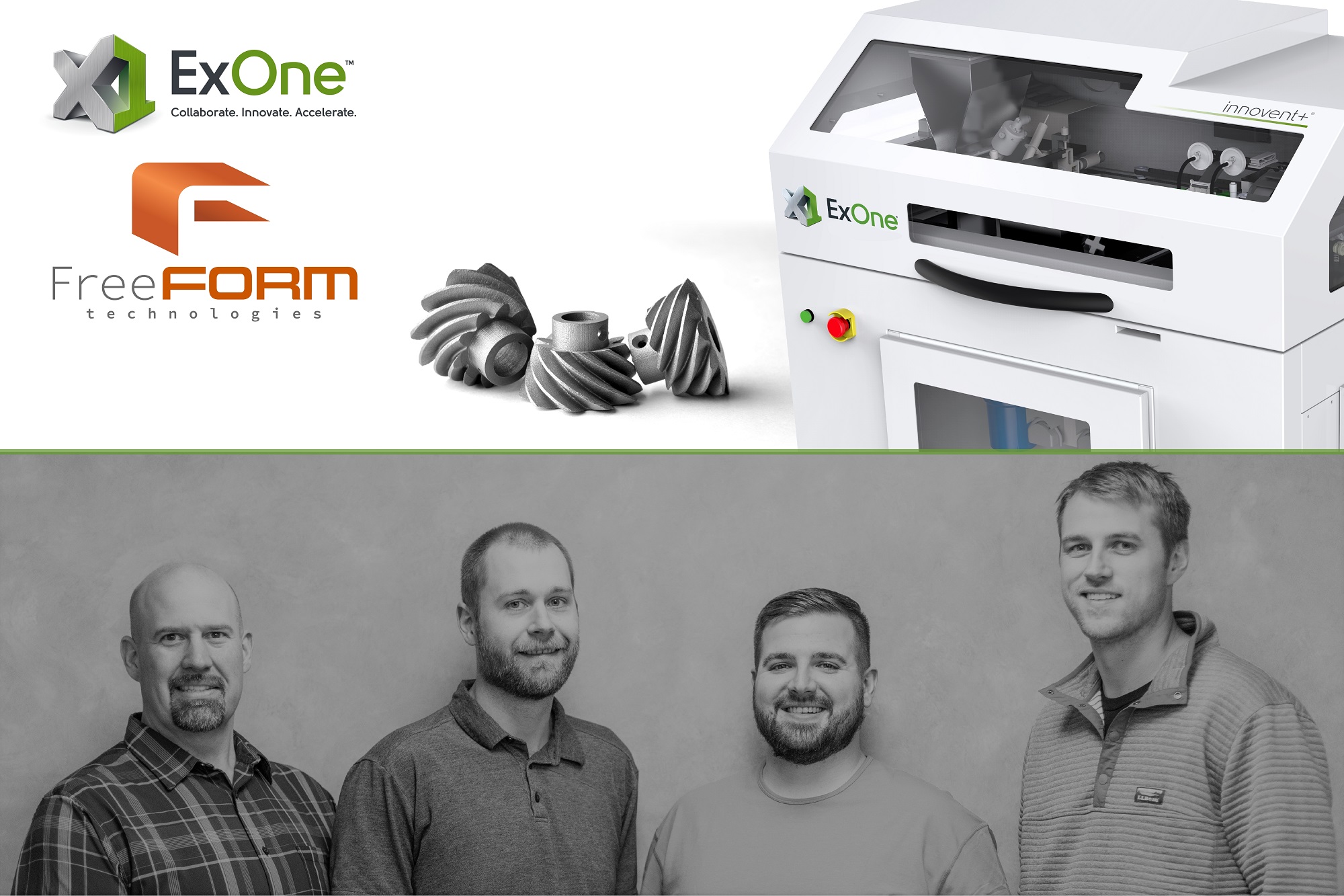 FreeFORM Technologies to Use ExOne’s Innovent+ Metal 3D Printer