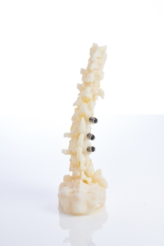 3D printer creates bone models that simulate human bone