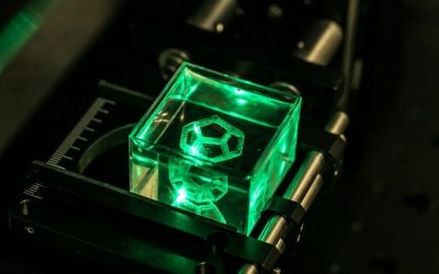 Multiphoton polymerisation creates 3D printed glass objects