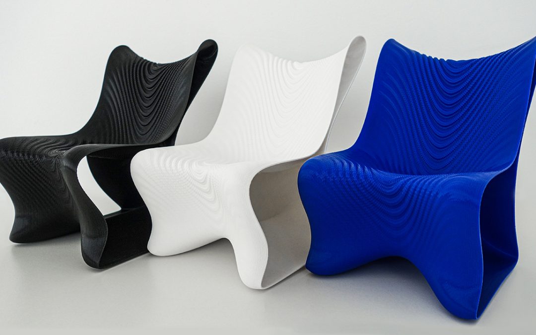 Undulating + Futuristic, Meet the Mawj 3D Printed Chair