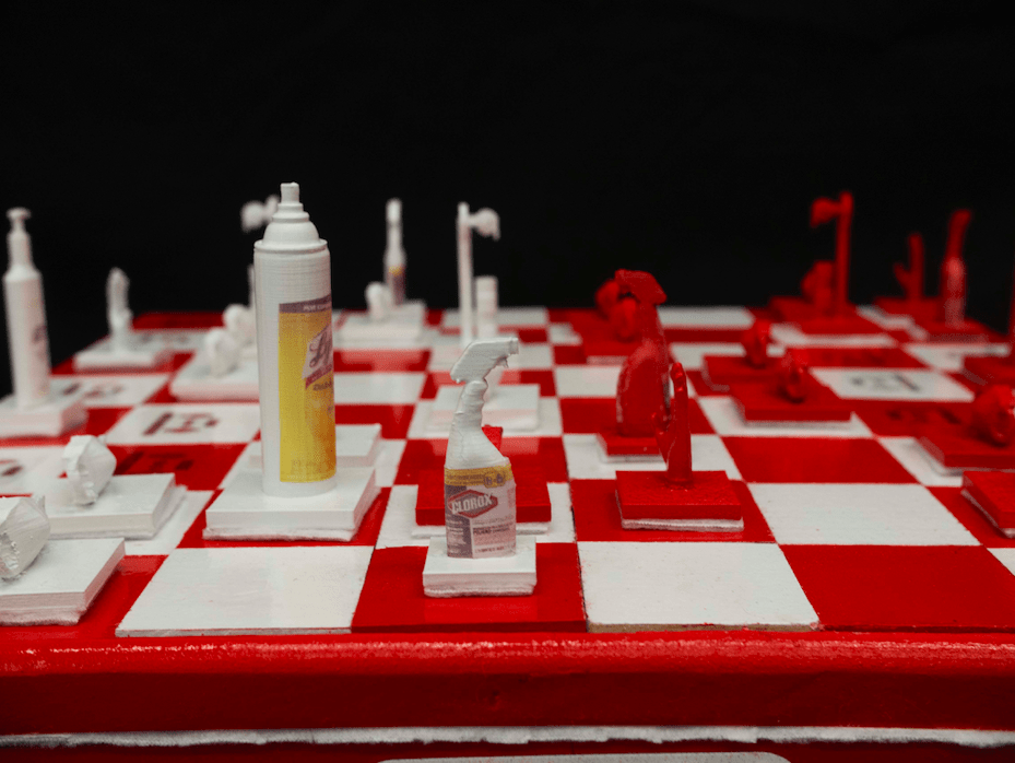 College Freshman Creates COVID-Inspired Chess Set with 3D Printing