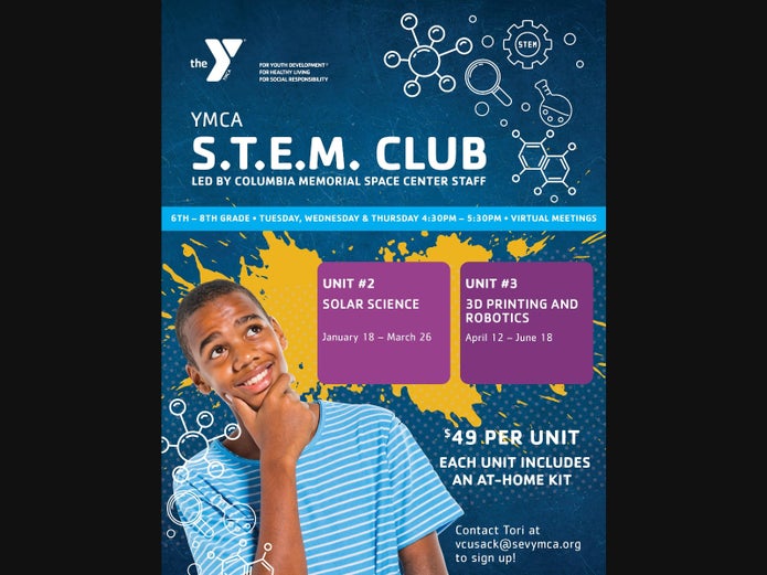 Session of YMCA’s STEM Club For Middle Schoolers Begins Jan. 19