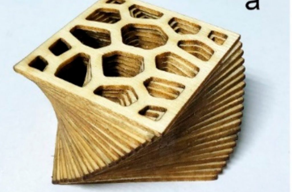 3D Printing + Laser Cutting Opens Interesting Possibilities for 3D Printing Wood