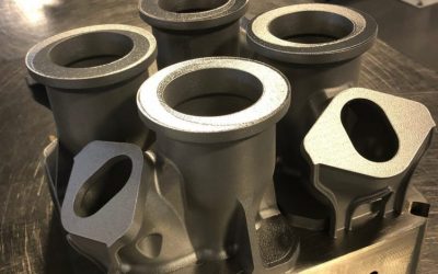 GE engineers switched four existing parts from castings to metal 3D printing