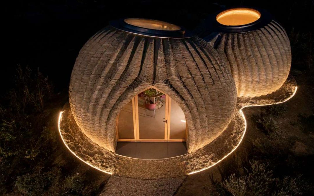 World’s first raw earth material 3D-printed house is ready for residents